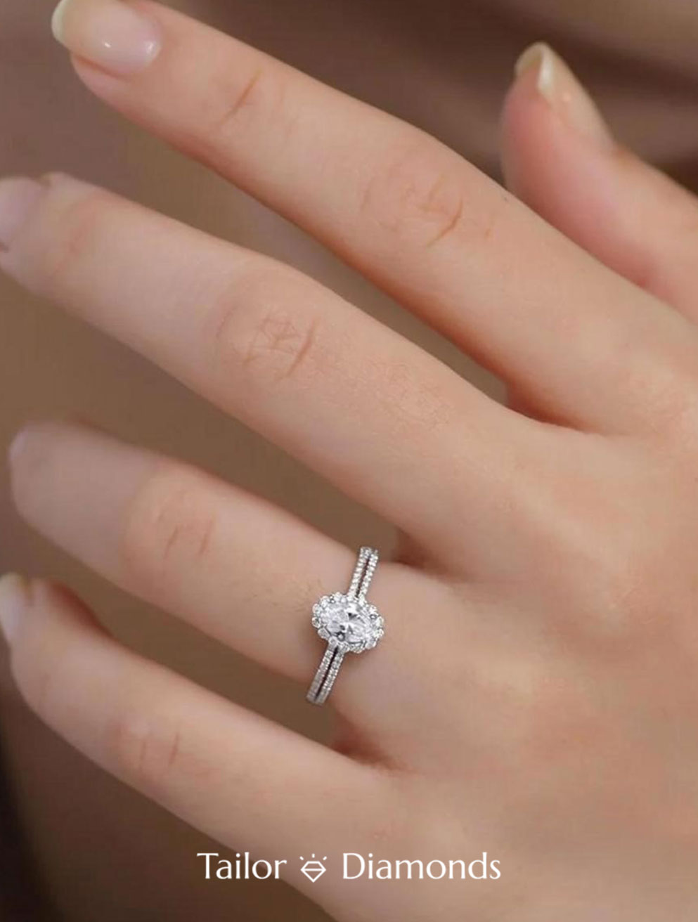 Yellow Gold Full Pave Six Prong Round Diamond Ring