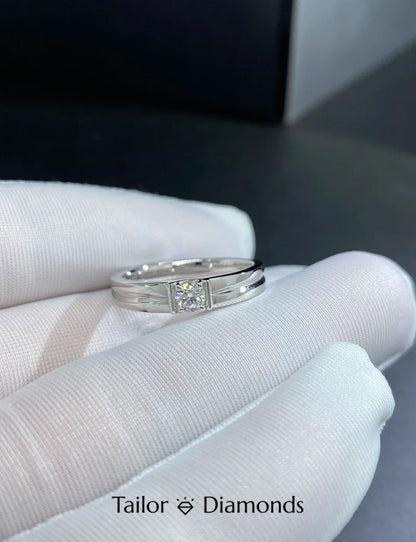 18K Yellow Gold Halo Square Diamond Ring